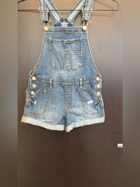 Jordache Light Blue Denim Overalls Vintage Large 10/12